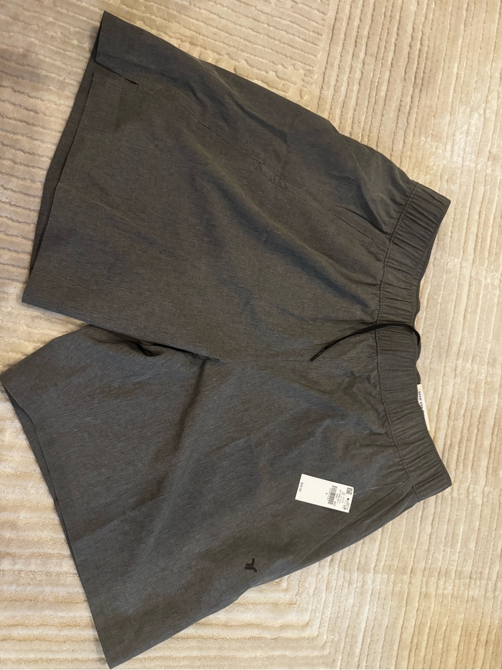 NWT Old Navy Men's Athletic Drawstring Shorts in Charcoal Gray